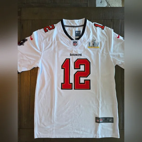 NWT Tom Brady NFL Tampa Bay Buccaneers Superbowl Champship Jersey SZ Medium - Picture 2 of 10